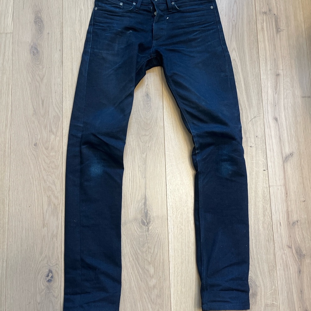 Gustin hedi slimane look selvedge raw denim